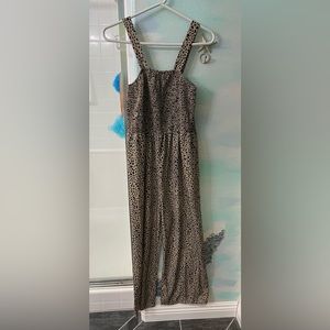 SHEIN Brown & Black Dot Jumpsuit